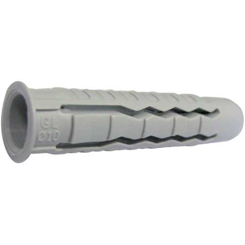BOÎTE 50 CHEVILLES NYLON AVEC COLLERETTE 10 X 50 MM