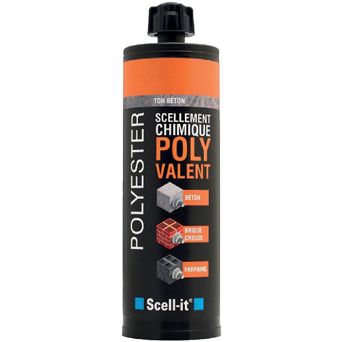 RÉSINE POLYESTER POLYVALENTE BÉTON (GRIS) 380 ML