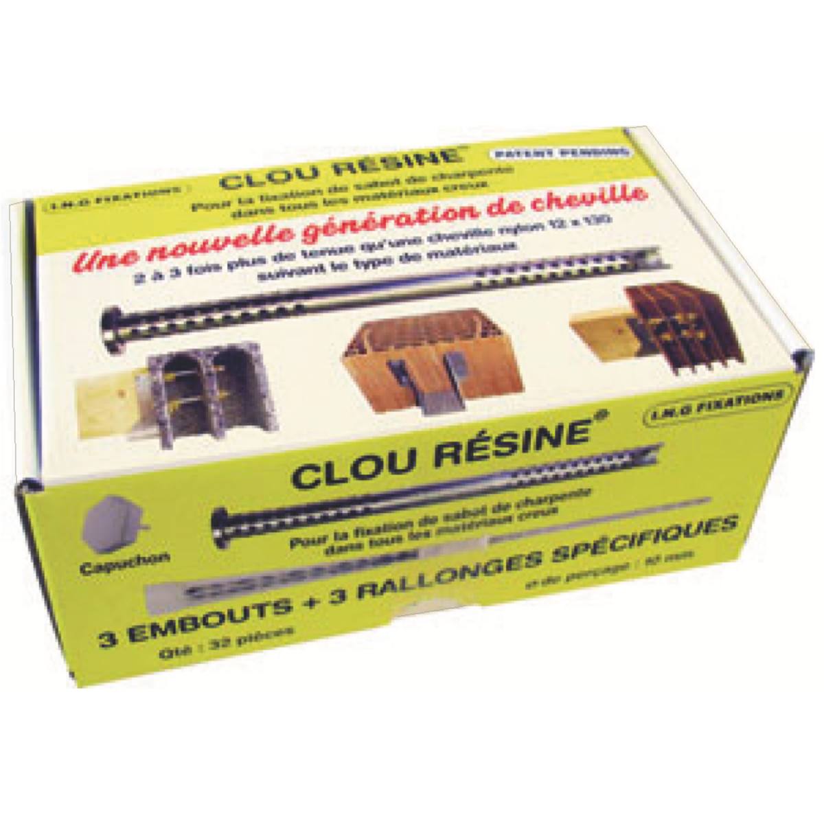 PACK 32 CLOUS RÉSINE