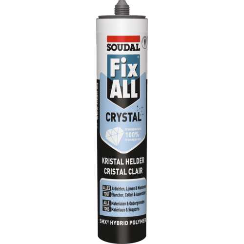 MASTIC MS POLYMÈRE FIX ALL CRYSTAL CARTOUCHE 290 ML