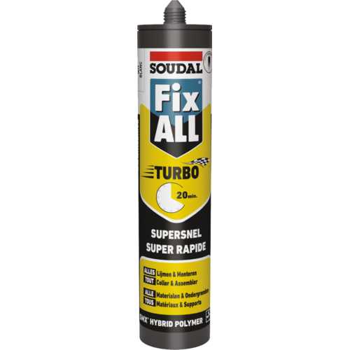MASTIC MS POLYMÈRE FIX ALL TURBO BLANC CARTOUCHE 290 ML