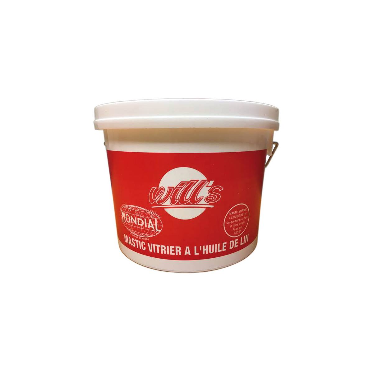 MASTIC DE VITRIER NATUREL 5 KG