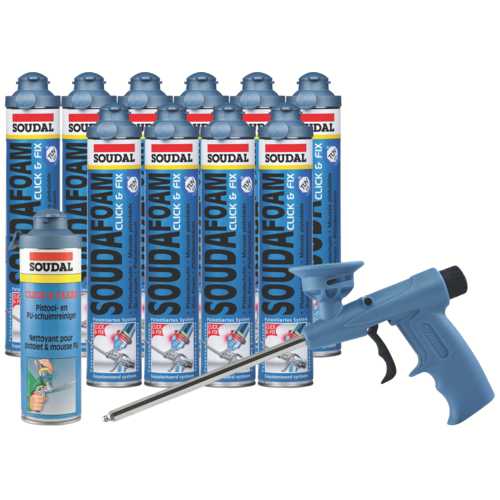 COMBIBOX 10 SOUDAFOAM + PISTOLET + NETTOYANT