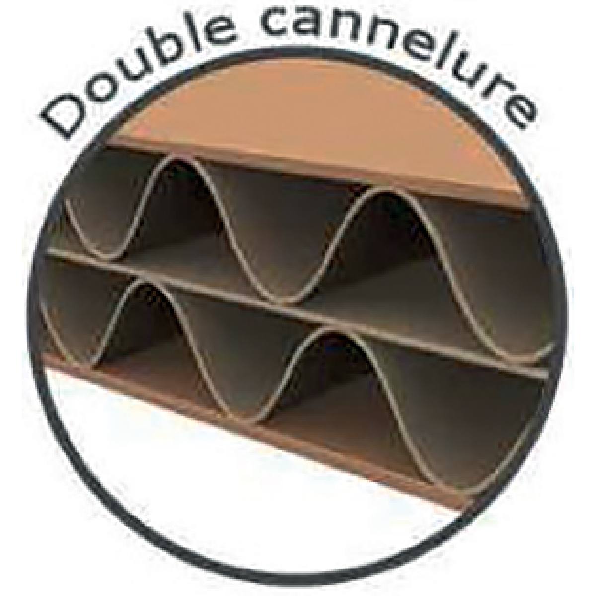 CAISSE AMÉRICAINE CARTON DOUBLE CANNELURE 600 x 400 x 150