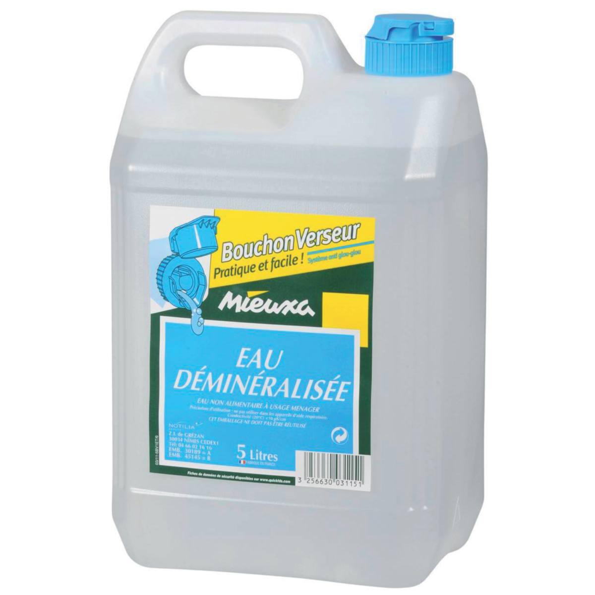 EAU DÉMINÉRALISÉE (5L)
