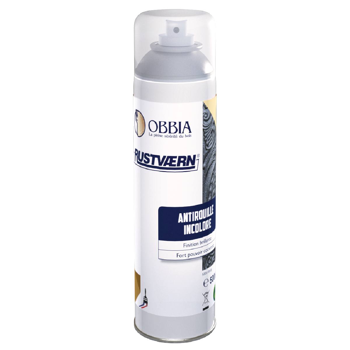 PEINTURE PRIMAIRE ANTIROUILLE BLANC AEROSOL 500 ML