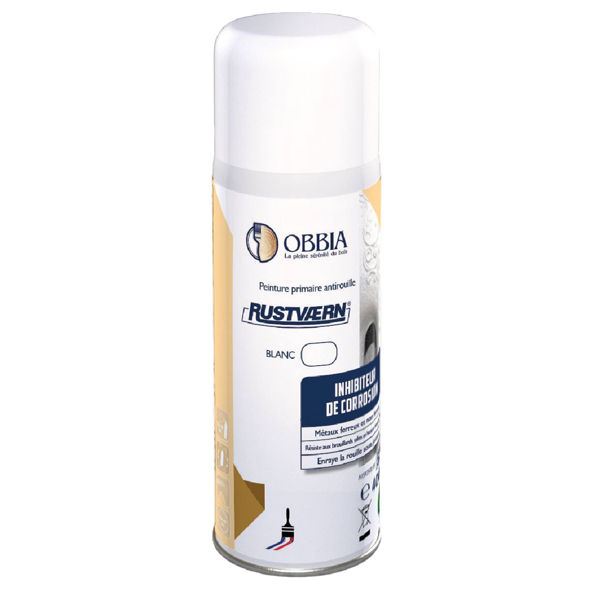 PEINTURE PRIMAIRE ANTIROUILLE BLANC AEROSOL 400 ML