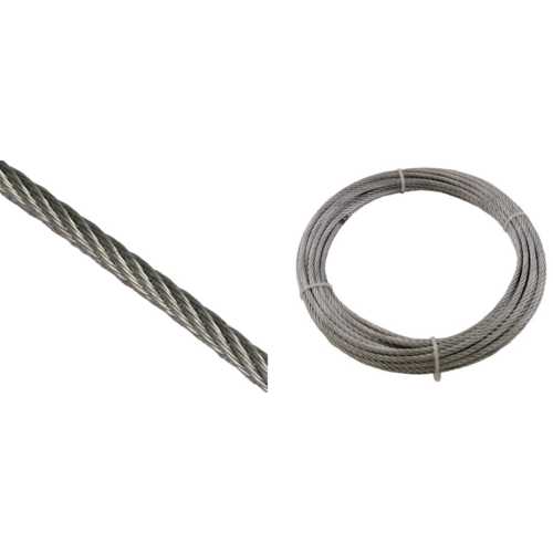 CÂBLE AVIATION ACIER GALVA 7x7 - Ø 2 MM x 25 M
