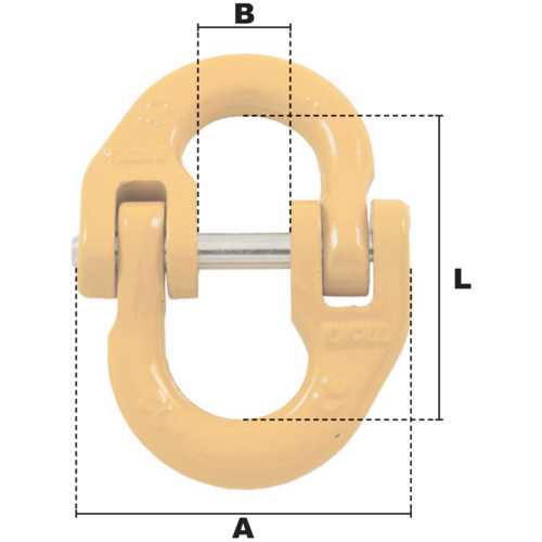 MAILLE DE JONCTION COUPLING POUR CHAINE 7/8 MM - CMU 2,0 T