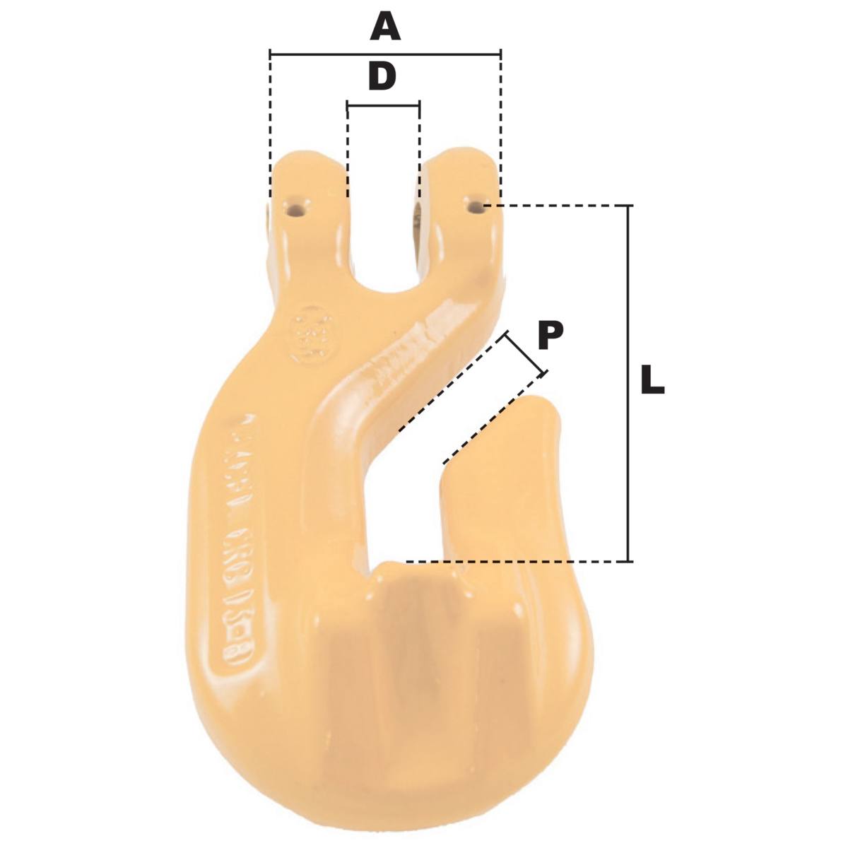 CROCHET RACCOURCISSEUR À CHAPE POUR CHAÎNE 10 MM - CMU 3,15 T