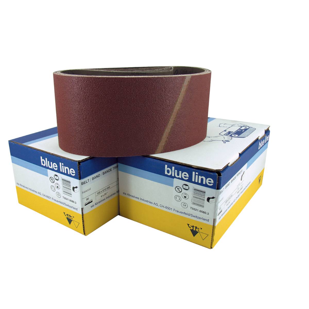 BANDE ABRASIVE COURTE 610 x 75 MM - GRAIN 40