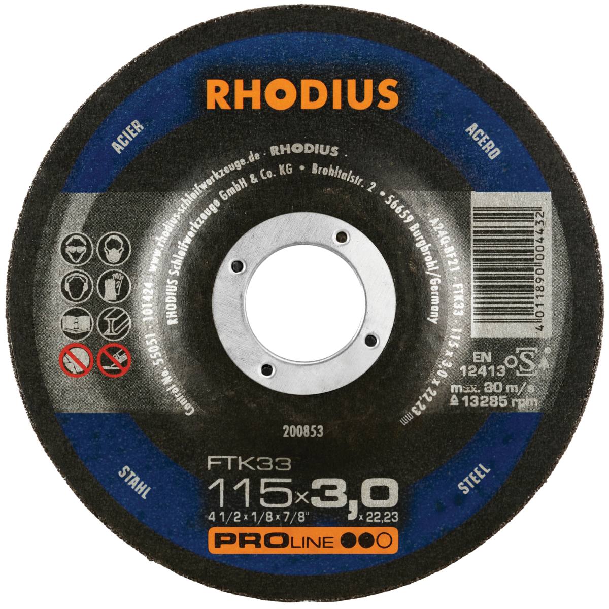 DISQUE À TRONÇONNER FTK33 - Ø 230 X 3 X 22,2 MM