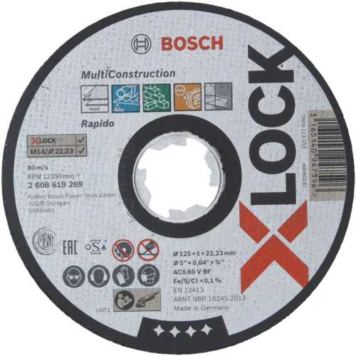 DISQUE À TRONÇONNER MULTI-CONSTRUCTION/ALU TRÈS FIN 125x1x22,23
