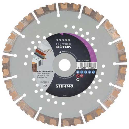 DISQUE À TRONÇONNER ULTRA BÉTON - Ø 230 MM