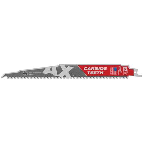 LAME DE SCIE SABRE DÉMOLITION AX CARBURE 230 mm