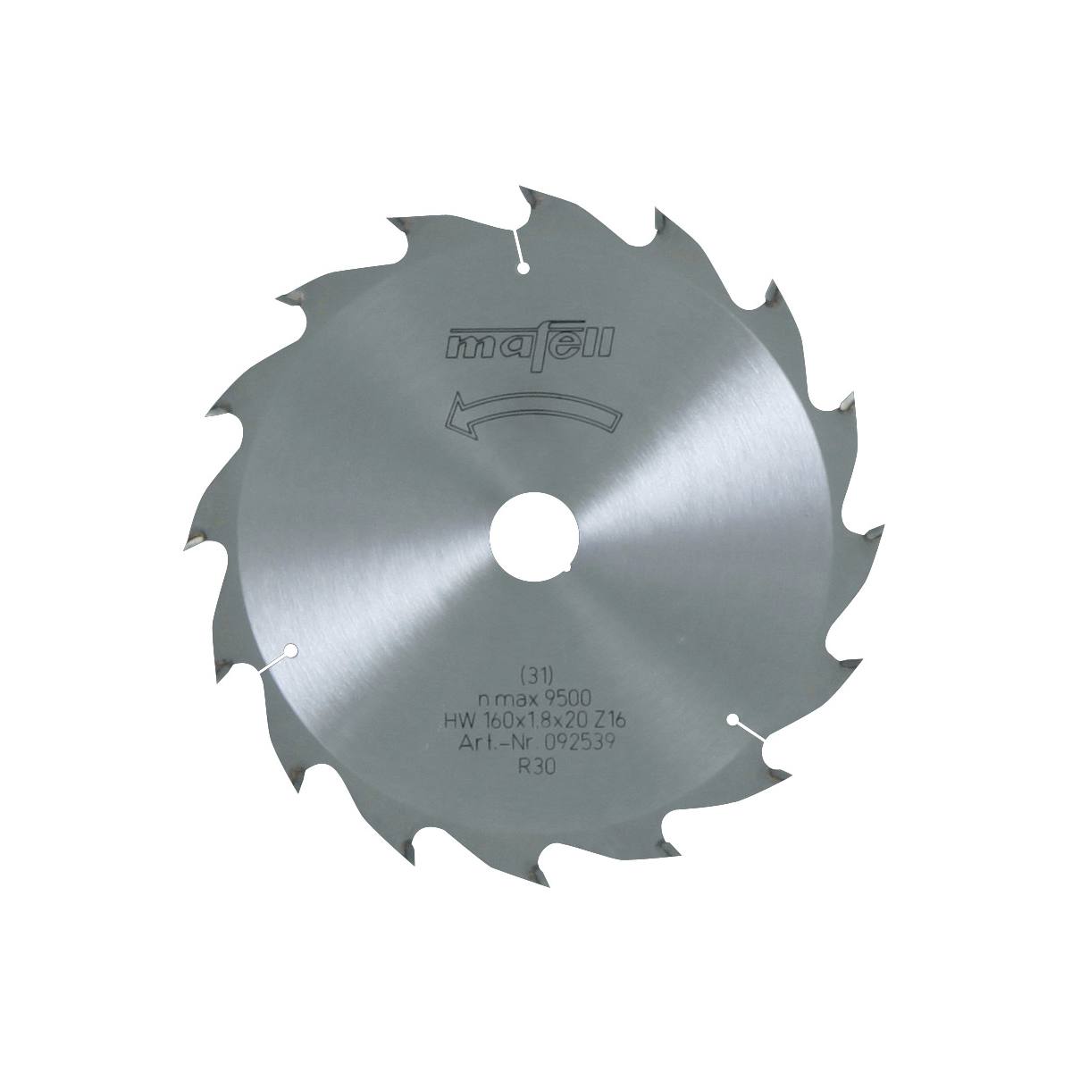 LAME DE SCIE CIRCULAIRE POUR LE BOIS Ø 160 MM - 16 DENTS