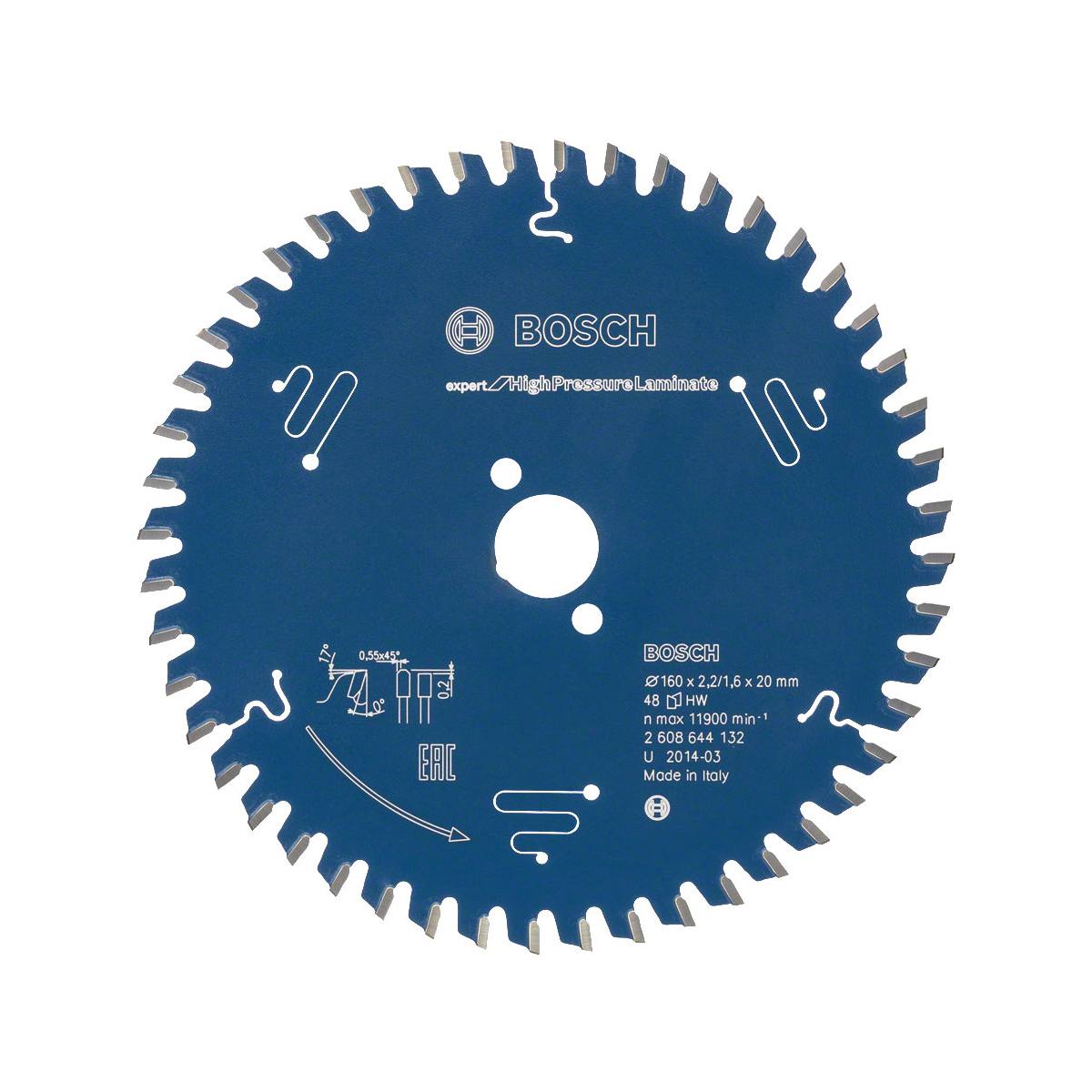 LAME DE SCIE CIRCULAIRE Ø160 POUR PANNEAUX HPL