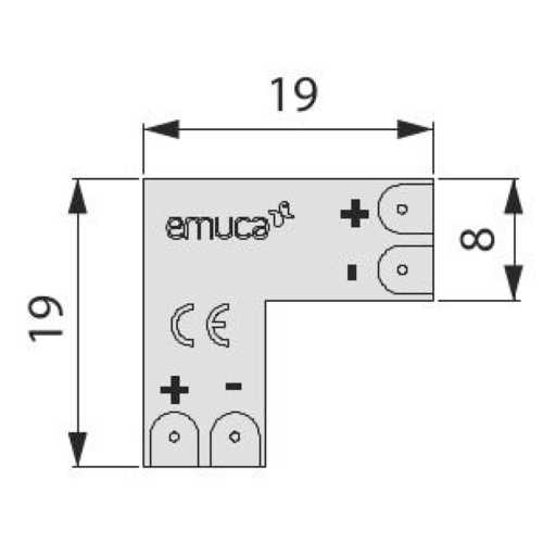 CONNEXION D'ANGLE LED