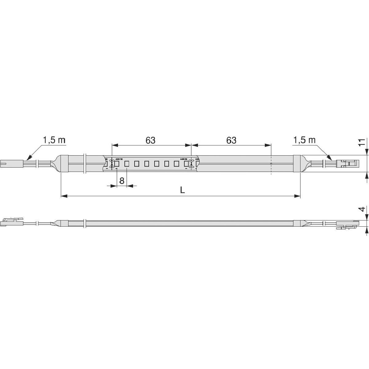 RUBAN LED NEONLYNX 24 V 5004 MM 4000°K