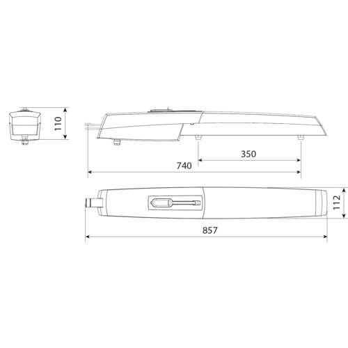 KIT AUTOMATISME À VIS SANS FIN POUR PORTAIL BATTANT