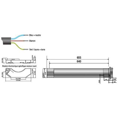 MOTEUR TUBULAIRE OXIMO RTS 20/17 POUR VOLET ROULANT