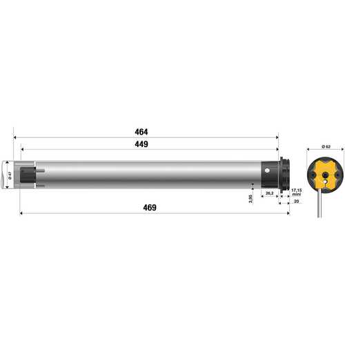 MOTEUR TUBULAIRE S&S0 RS100 io 6/17 VVF3M-BAR RADIO HYBRIDE POUR VOLET ROULANT