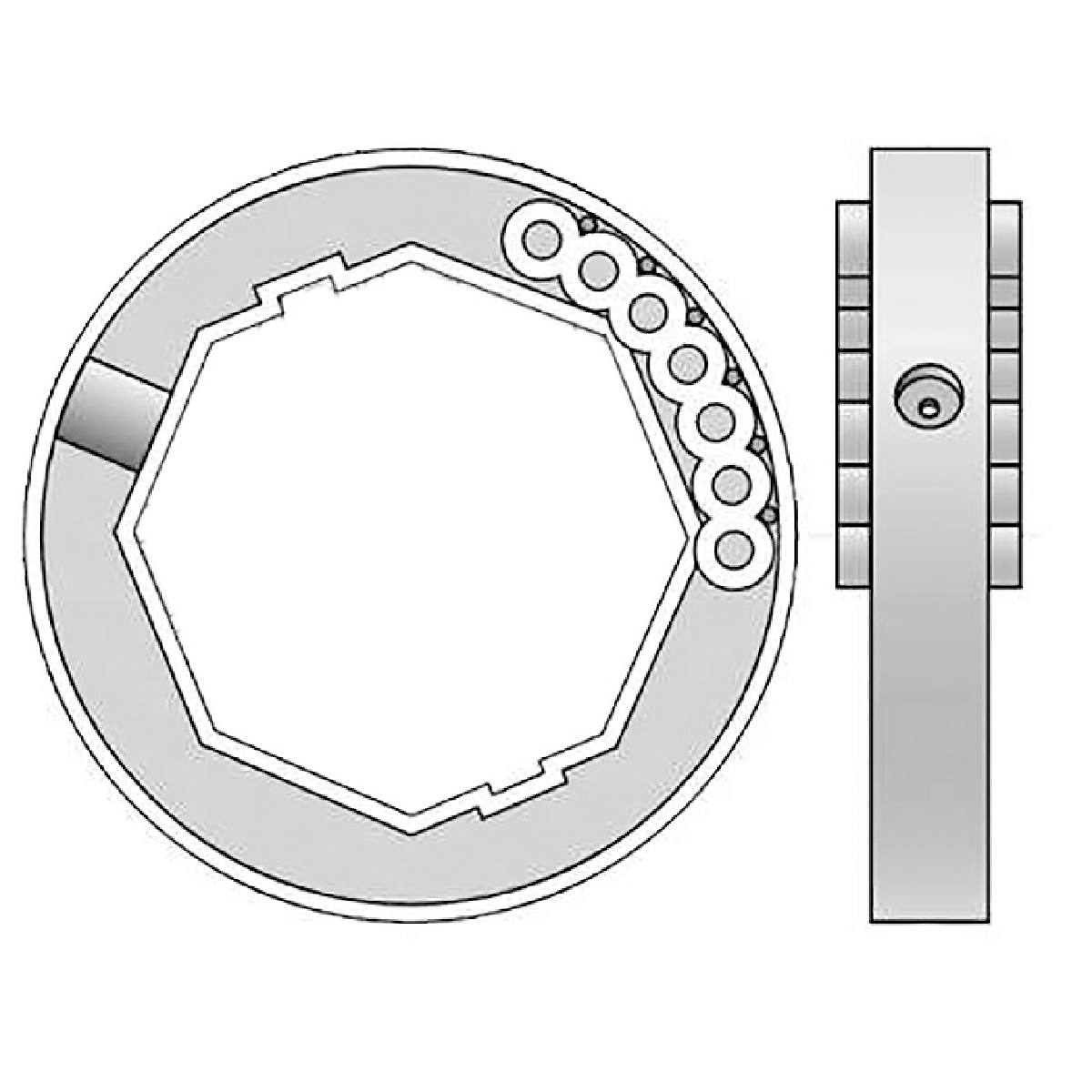 BAGUE D'ADAPTATION POUR TUBE OCTO 60