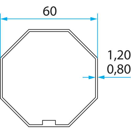 ADAPTATEUR OCTOGONAL 60 POUR TM2 45