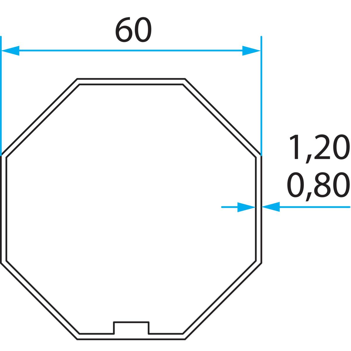 ADAPTATEUR OCTOGONAL 60 POUR TM2 45