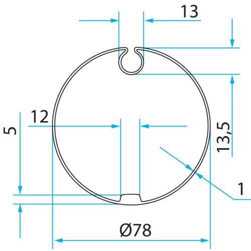 ADAPTATEUR ROND 78 POUR TM2 45