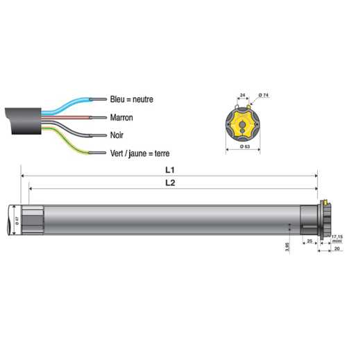 MOTEUR TUBULAIRE LT 50 JET 10/17 POUR VOLET ROULANT