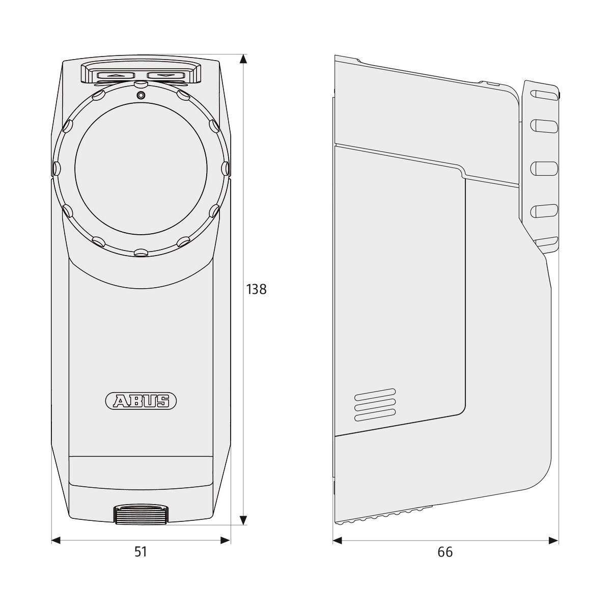 MOTEUR GRIS ALU POUR CYLINDRE MOTORISÉ HOMETEC PRO