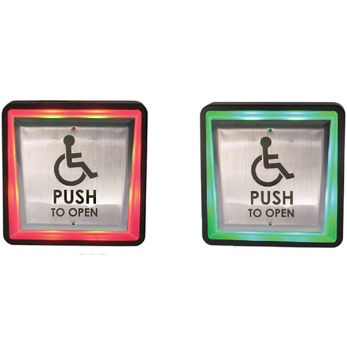 BOUTON POUSSOIR RADIO AVEC SYMBOLE SORTIE DE SECOURS