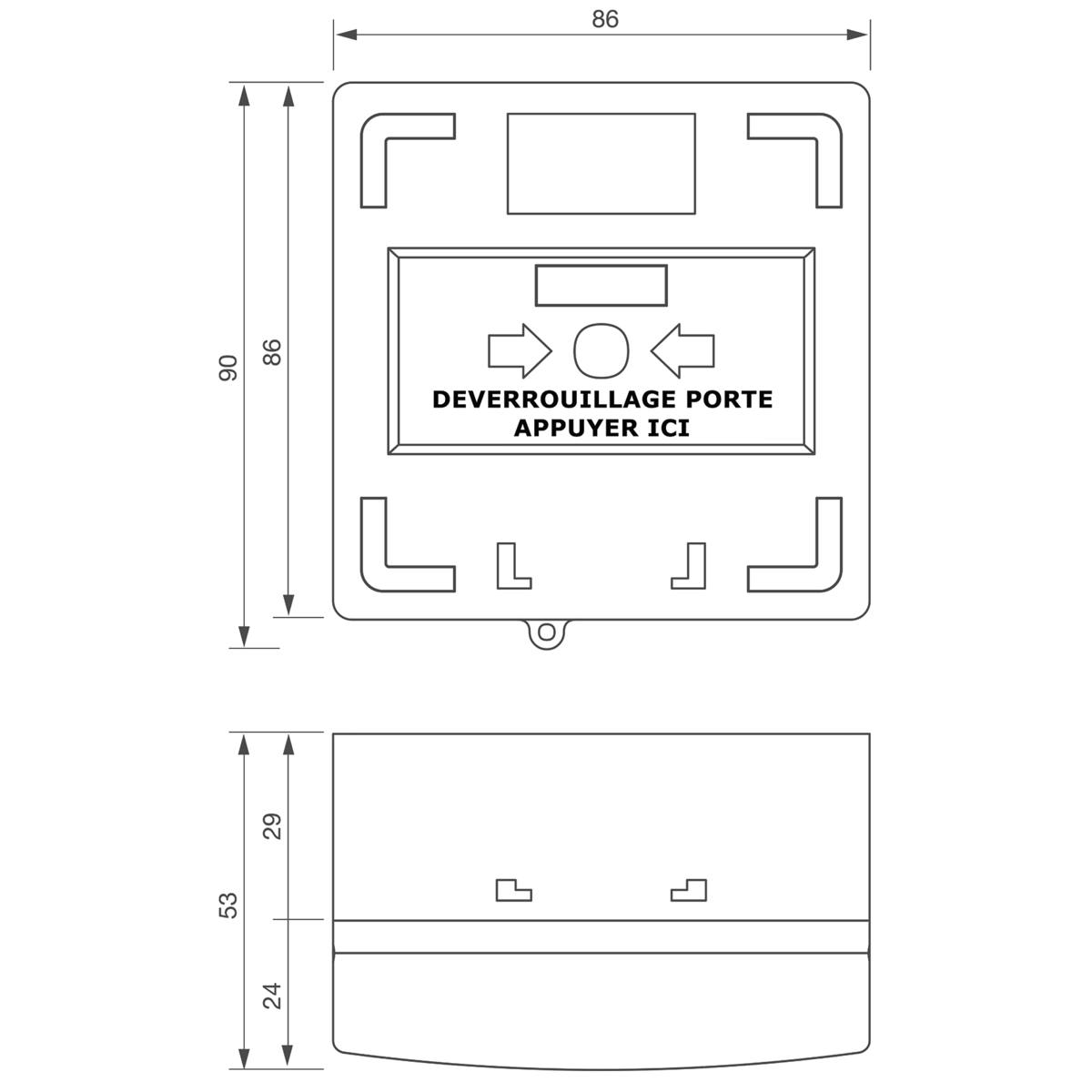 DÉCLENCHEUR MANUEL 1 CONTACT