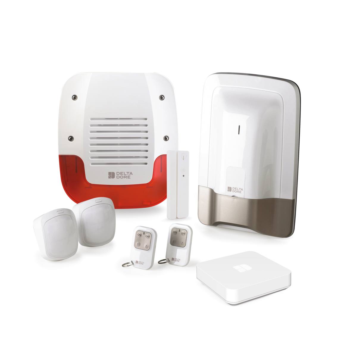 PACK ALARME TYXAL + CONNECT SANS FIL PRÉCONFIGURÉ POUR 1 à 8 ZONES