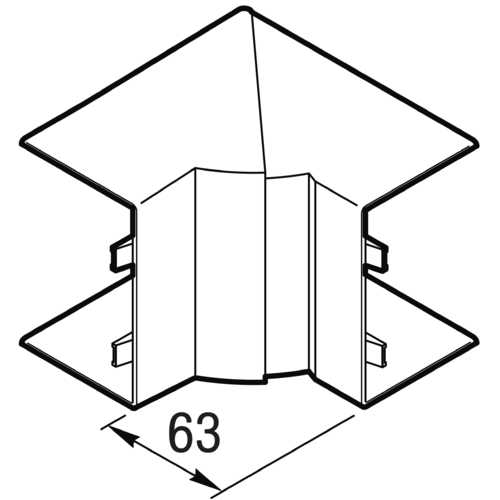 ANGLE INTÉRIEUR POUR MOULUREAXIS/LE 110x60