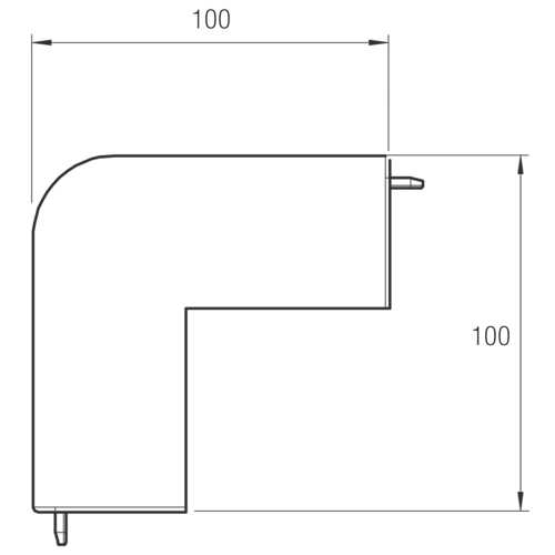 ANGLE EXTÉRIEUR POUR MOULURE WDK 60x110