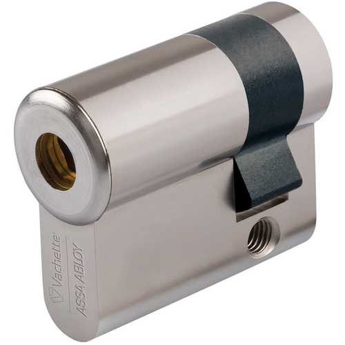 CYLINDRE 50 + 10 AXI'HOME LAITON NICKELÉ