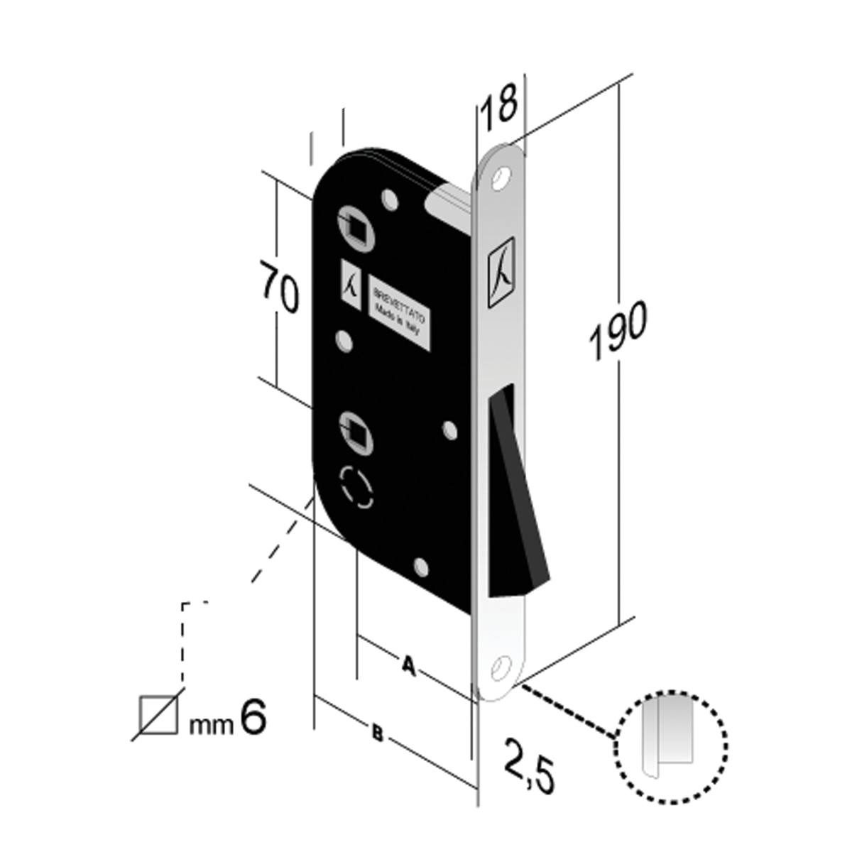 SERRURE MAGNÉTIQUE B-ONE CONDA SANS GÂCHE