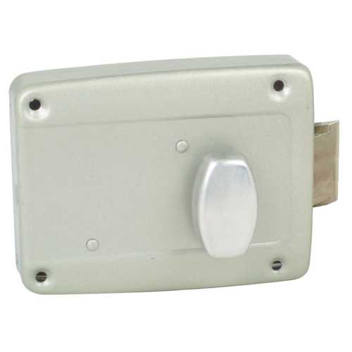 SERRURE DE GARAGE À CYLINDRE POUSSOIR ET BOUTON