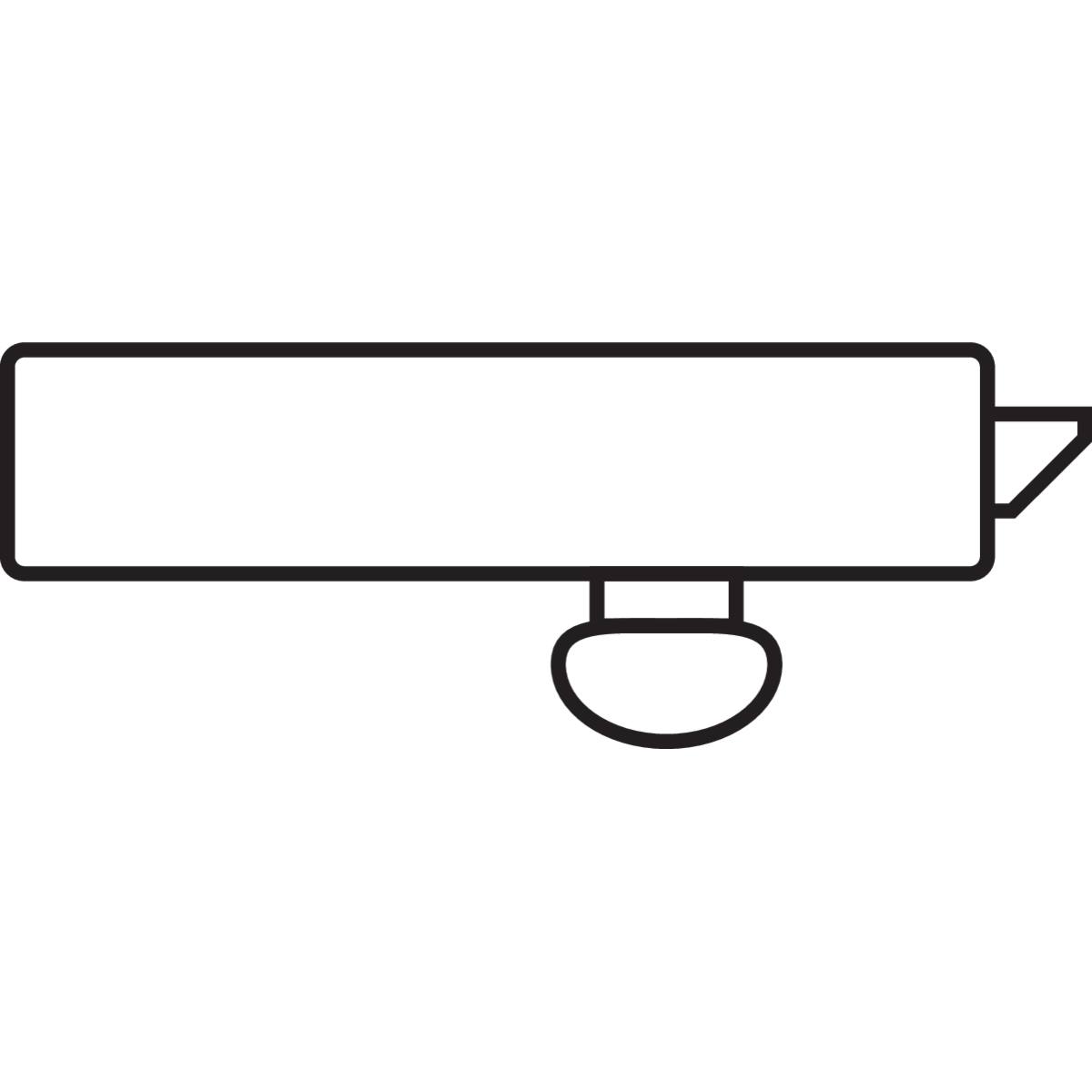 SERRURE DE GARAGE À CYLINDRE POUSSOIR ET BOUTON