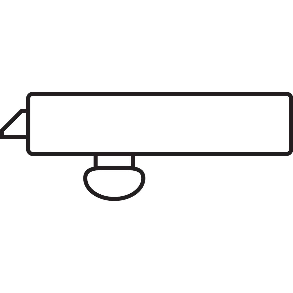 SERRURE DE GARAGE À CYLINDRE POUSSOIR ET BOUTON