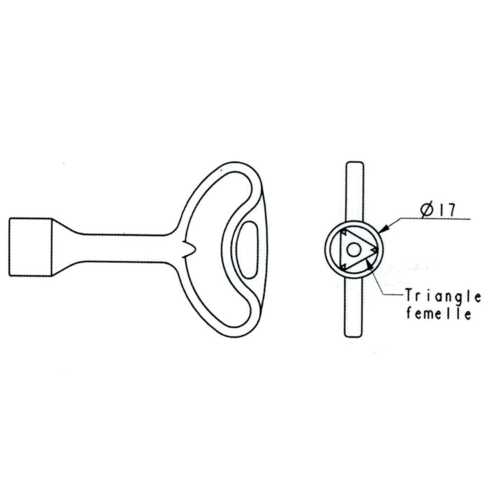 CLÉ TRIANGLE EDF