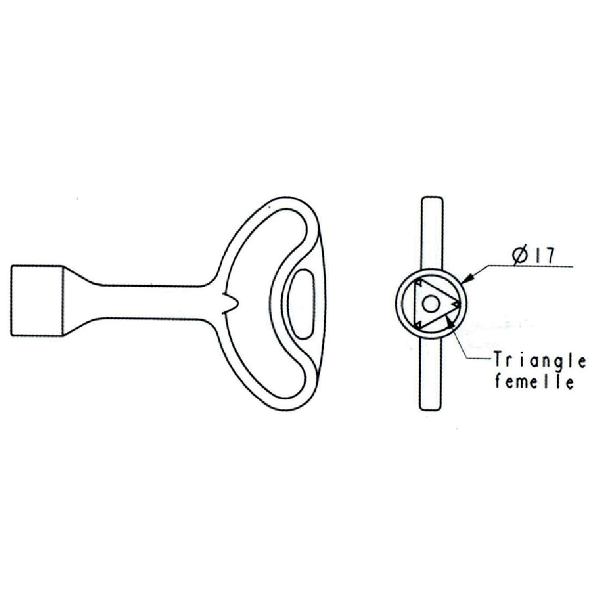 CLÉ TRIANGLE EDF