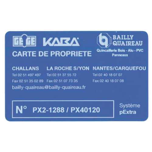 CYLINDRE À BOUTON 40 + 40B P'EXTRA LAITON NICKELÉ