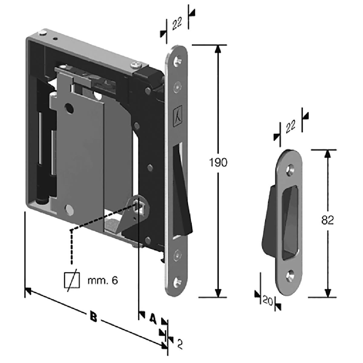 SERRURE MAGNÉTIQUE B-NO-HA MINI