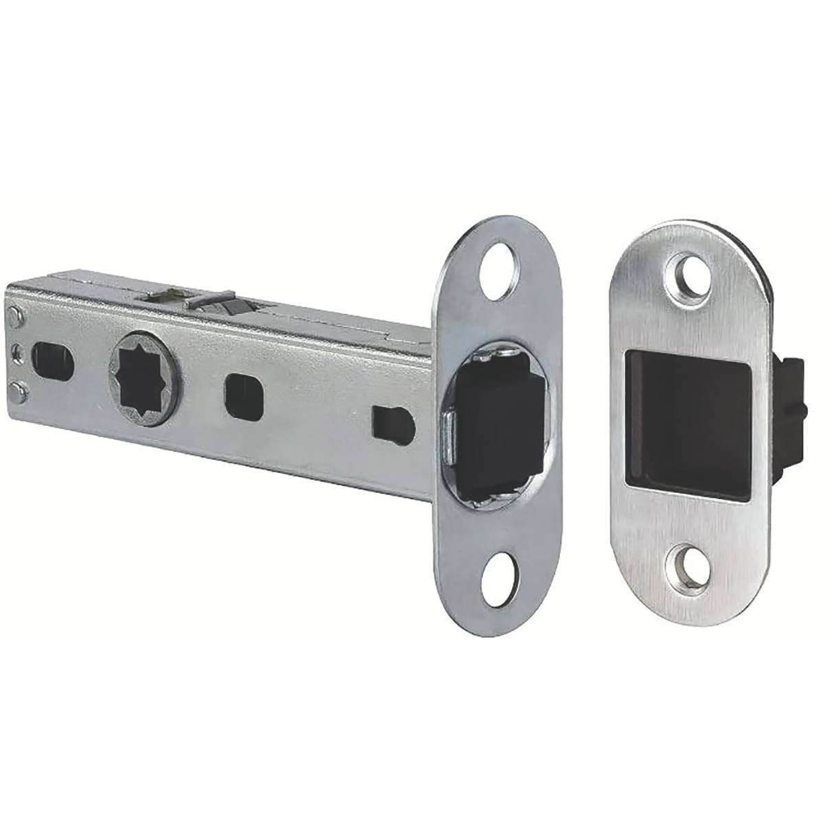 SERRURE À LARDER MAGNÉTIQUE B-LATCH CHROMÉ SATINÉ