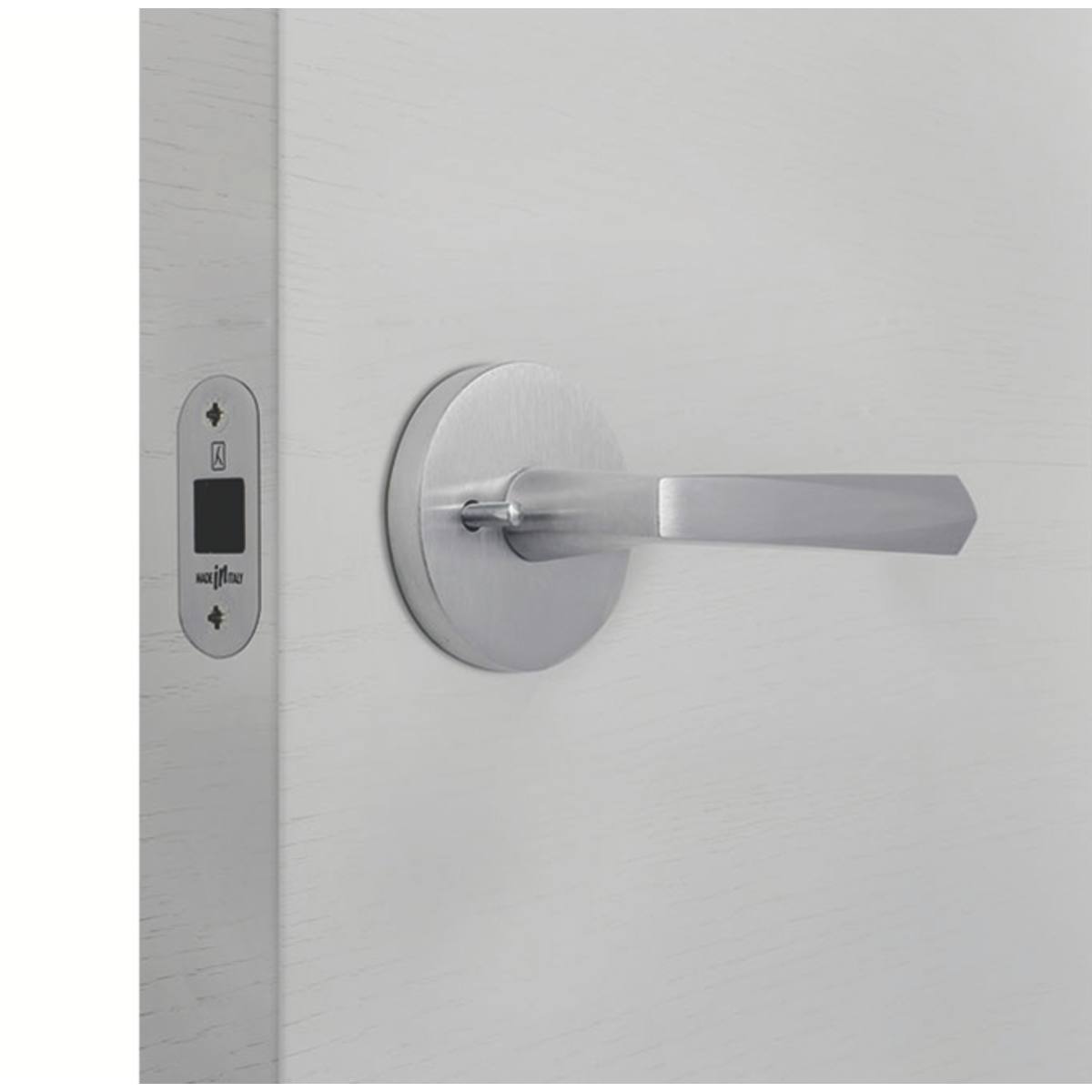 SERRURE À LARDER MAGNÉTIQUE B-LATCH CHROMÉ SATINÉ