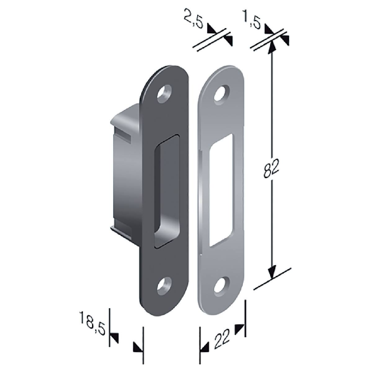 GÂCHE DE SERRURE MAGNÉTIQUE B-FORTY