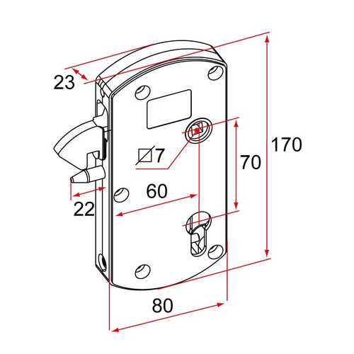 SERRURE DE PORTAIL COULISSANT MODULOX